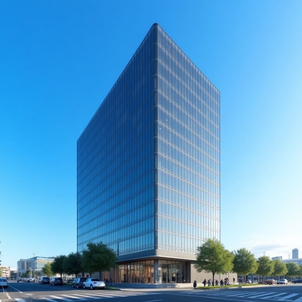 Edificio corporativo moderno en Santiago
