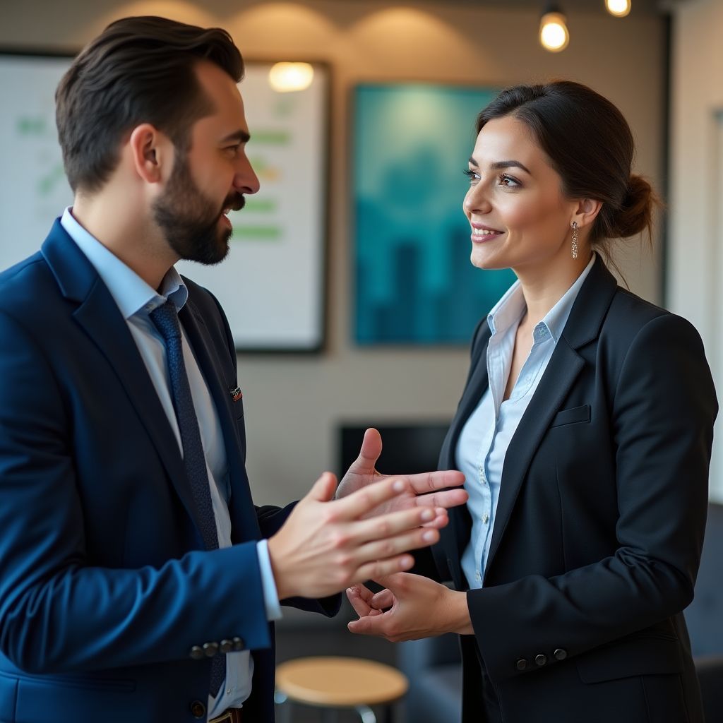 Sesiune de consultanță cu un client